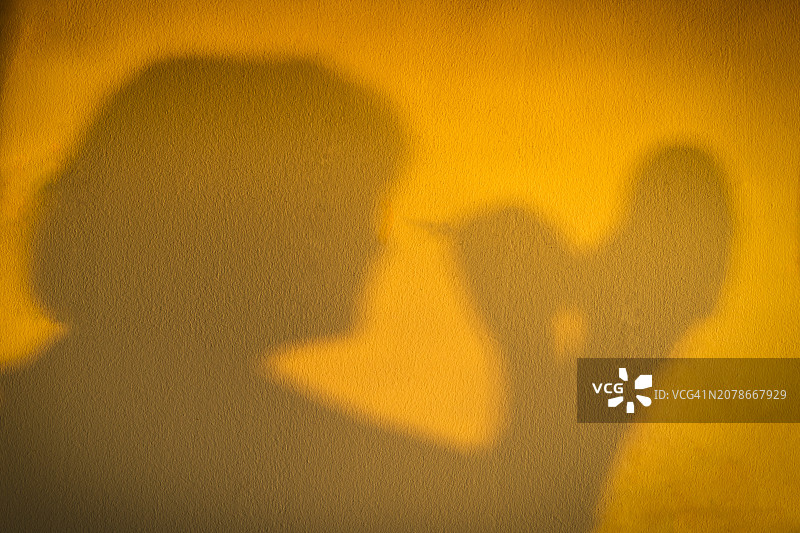 化妆的女人影子图片素材