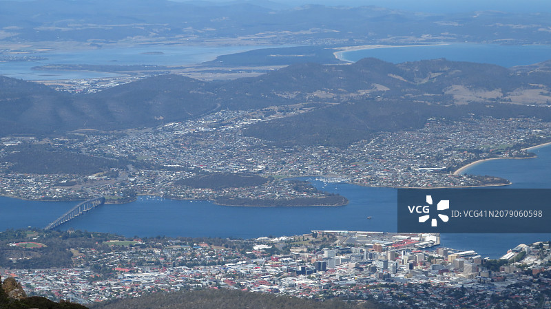 海边城市景观航拍图片素材
