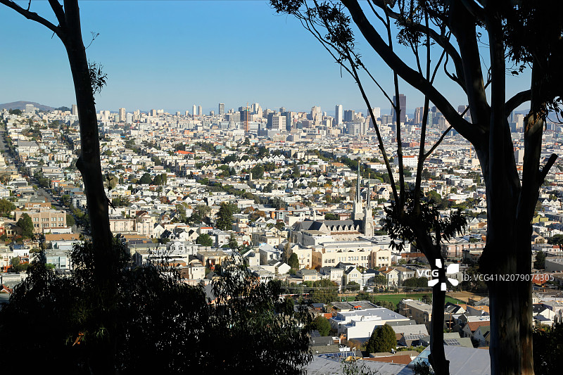 旧金山天际线图片素材