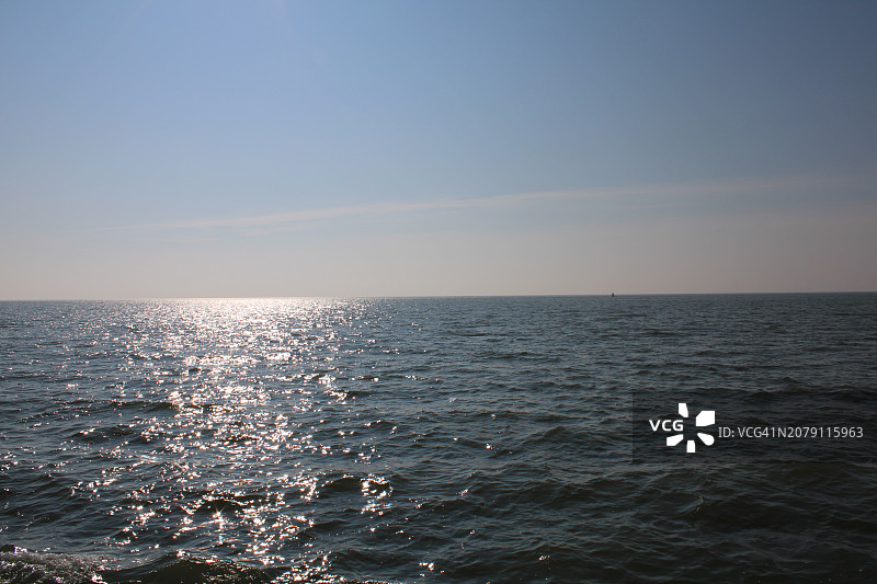 荷兰特塞尔岛日落海景图片素材