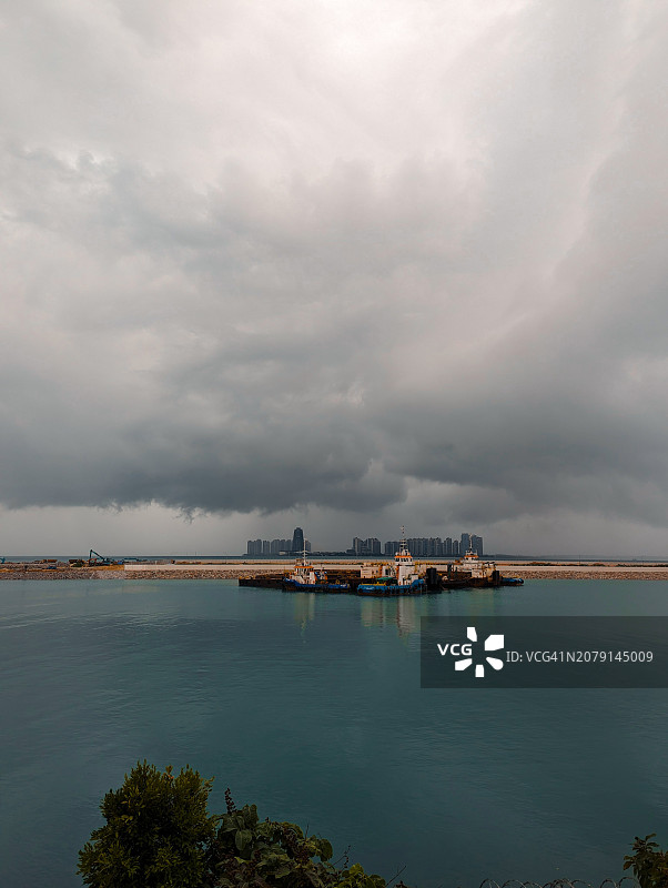 新加坡的壮丽海景图片素材