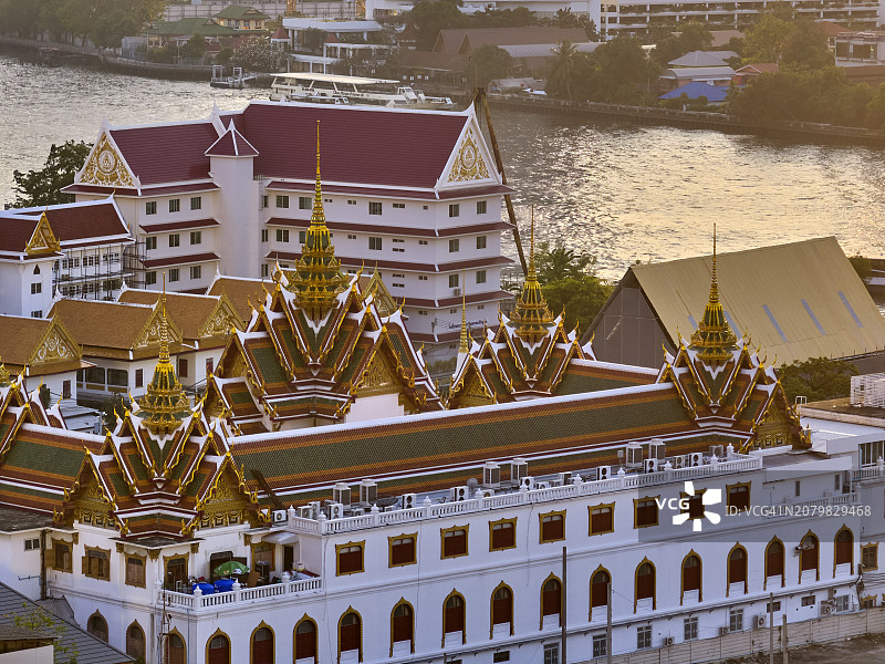 曼谷的瓦燕纳瓦佛教寺庙图片素材