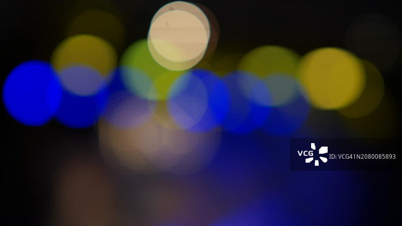 夜间虚化光斑背景图片素材