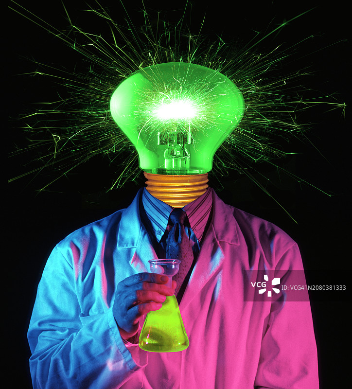 绿色科学概念插图图片素材