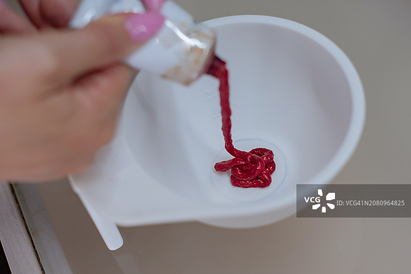 染发红色图片素材