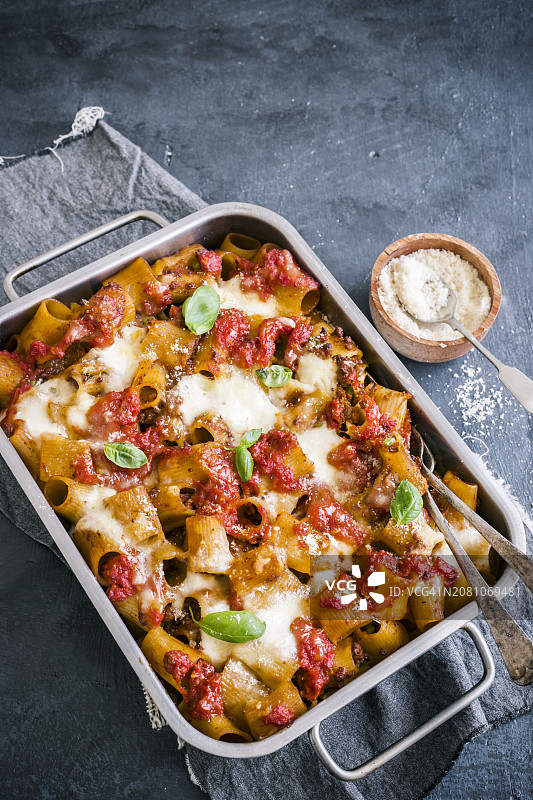 烤意大利面图片素材