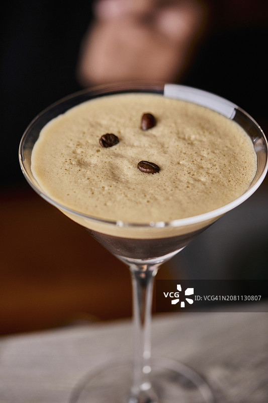 浓缩咖啡马提尼图片素材