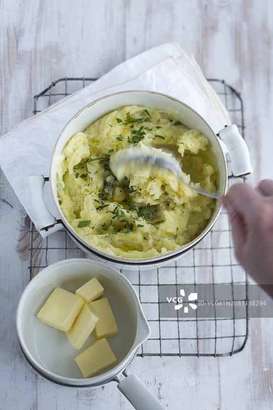 自制黄油土豆泥图片素材