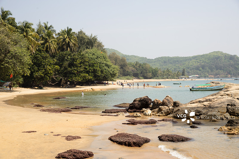 戈卡纳，翁海滩，印度图片素材