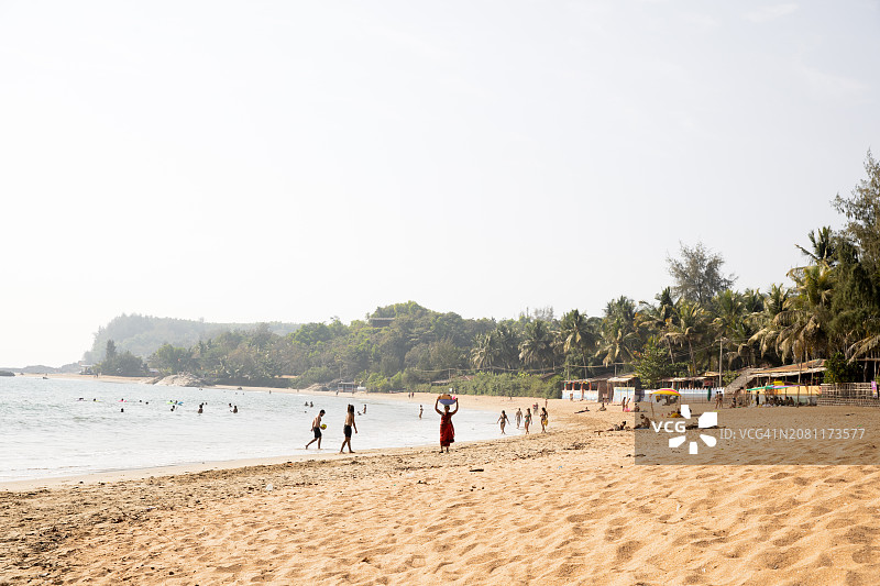 戈卡纳，翁海滩，印度图片素材