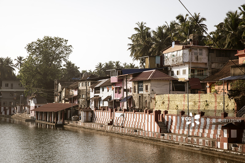 果卡纳的科蒂提尔塔神庙和圣池，印度图片素材