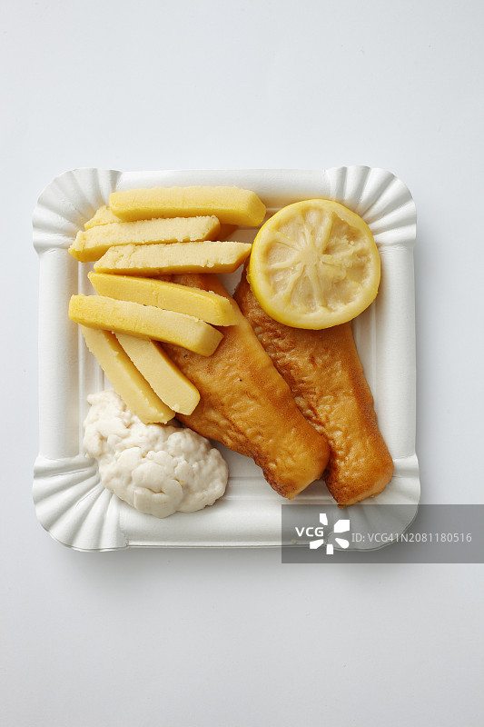 杏仁蛋白软糖炸鱼薯条图片素材