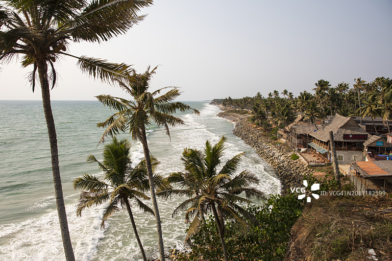 喀拉拉邦瓦尔卡拉，印度图片素材