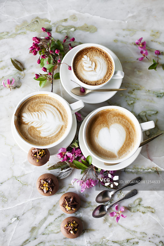 卡布奇诺咖啡图片素材