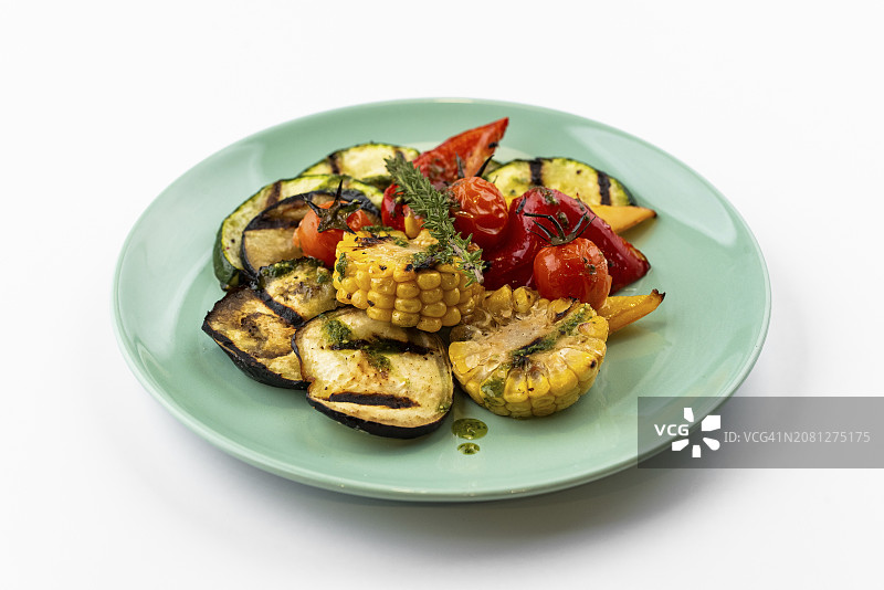 烤蔬菜拼盘图片素材