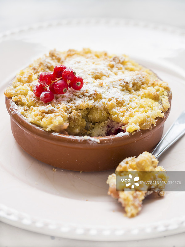 红醋栗酥皮甜点图片素材