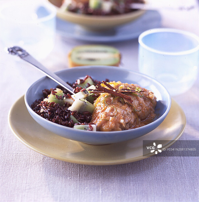 青柠椰奶烩鸡图片素材