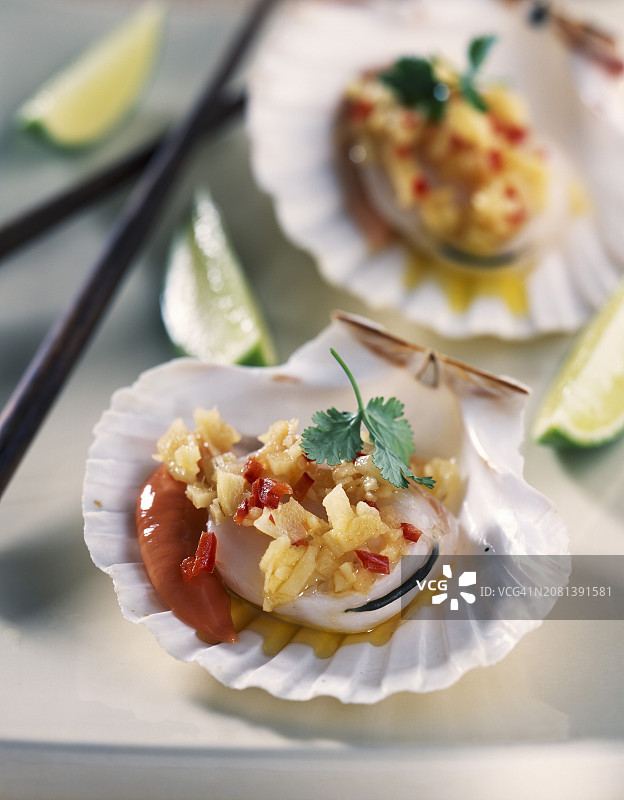 香茅扇贝图片素材