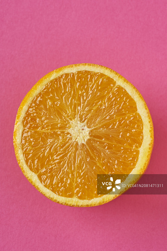 半个橙子图片素材
