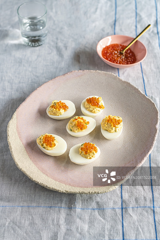 鱼子酱魔鬼蛋图片素材