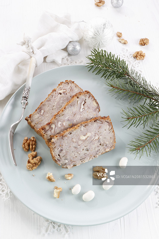 圣诞纯素核桃豆酱图片素材