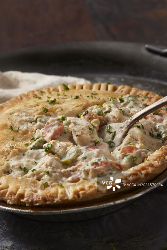 鸡肉砂锅馅饼图片素材