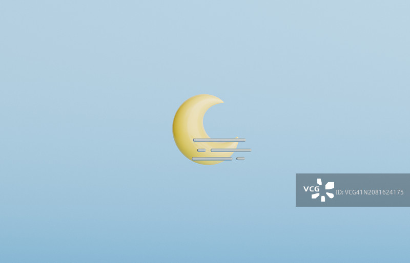 月亮和雾图标图片素材