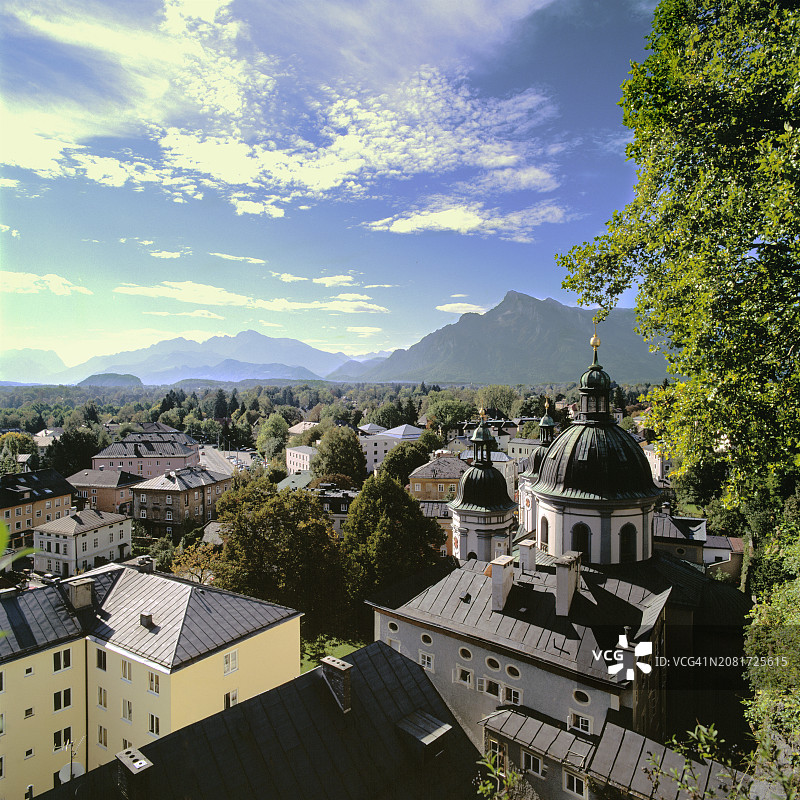 萨克茨堡全景，奥地利图片素材