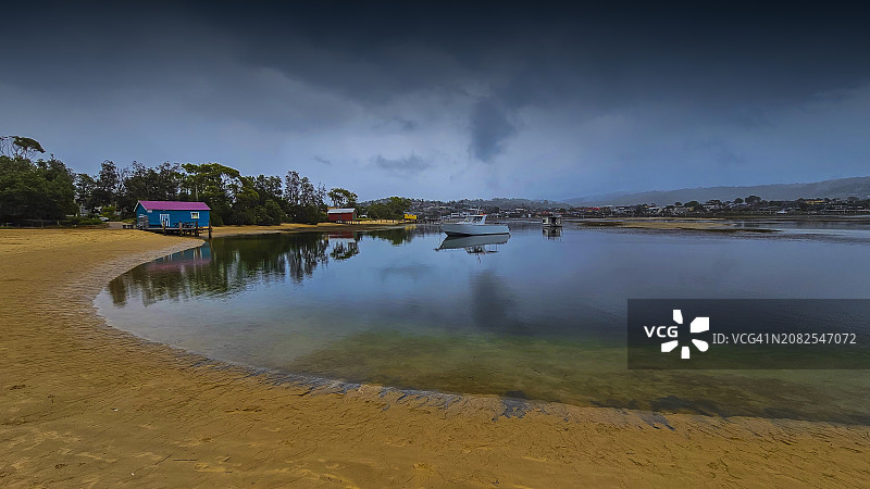 澳大利亚新南威尔士州南部海岸梅林布拉的低潮图片素材