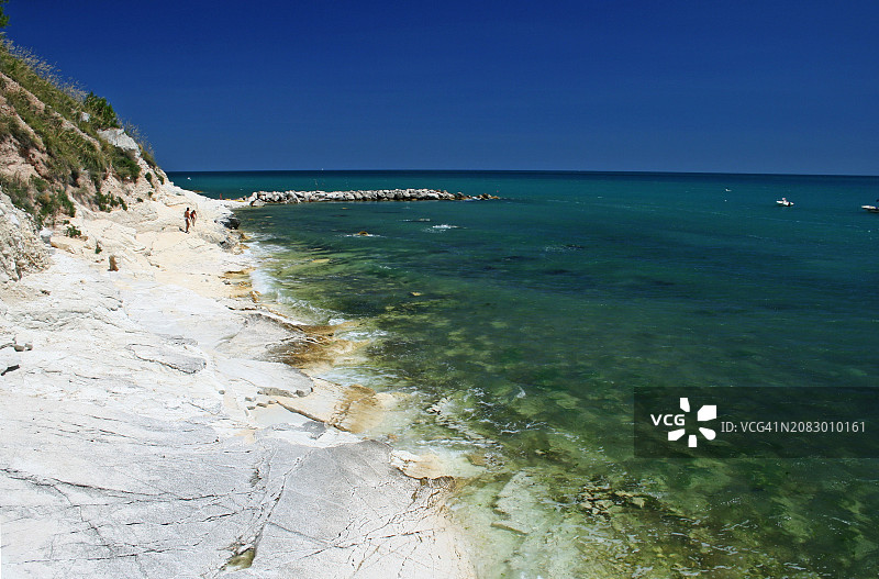 圣米歇尔海滩 - 科内罗，安科纳，意大利图片素材