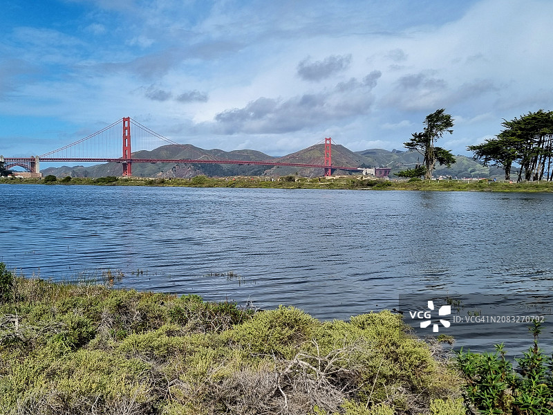 旧金山炮台崖公园景色图片素材