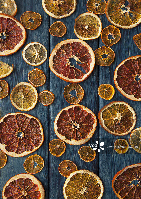 柑橘果实干片（俯视）图片素材
