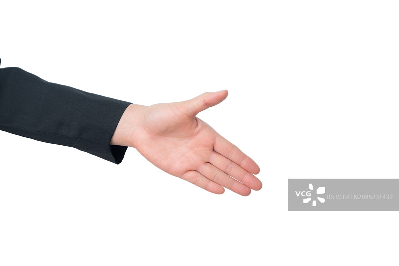 商务人士握手姿势局部特写图片素材