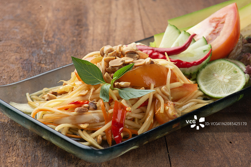 香辣芒果沙拉图片素材