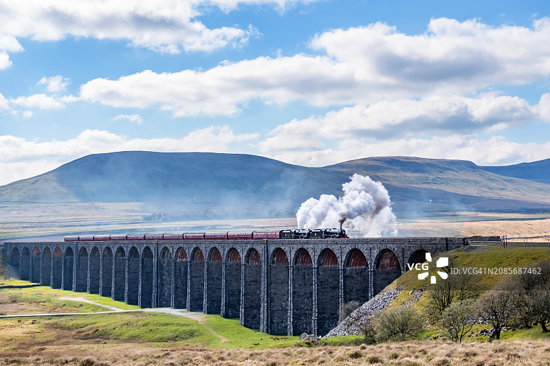 里布尔黑德高架桥，约克郡山谷，英国图片素材