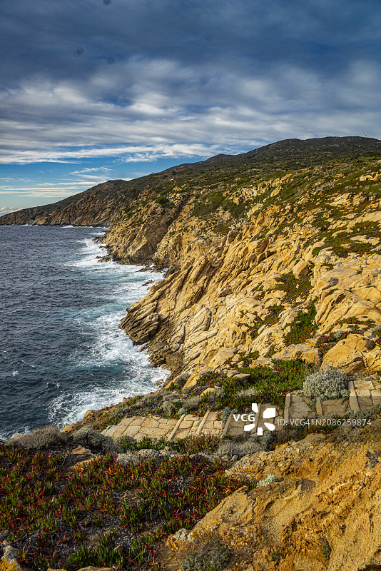 托斯卡纳吉利奥岛红色海岬图片素材