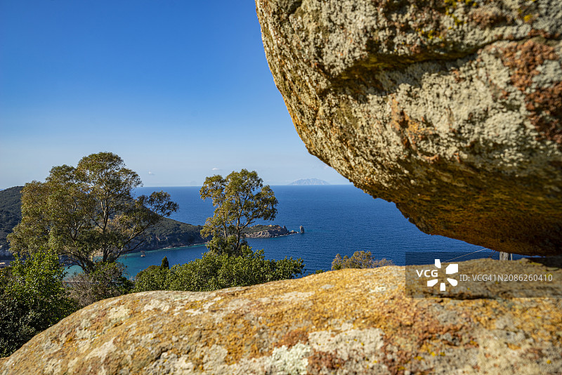 托斯卡纳吉利奥岛坎佩塞海湾图片素材