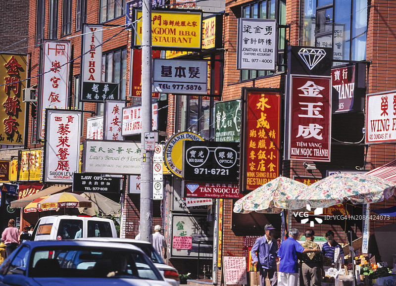 加拿大，多伦多唐人街图片素材