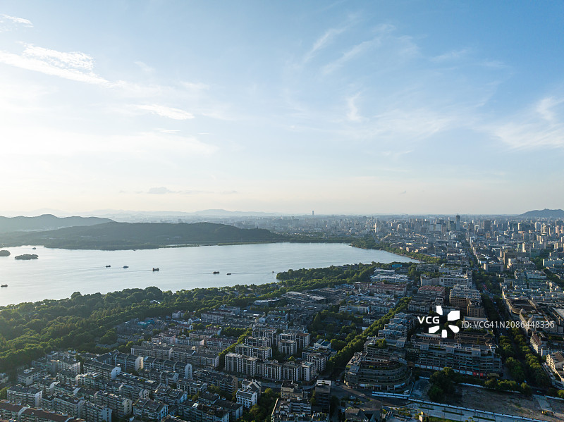 杭州西湖城隍阁图片素材