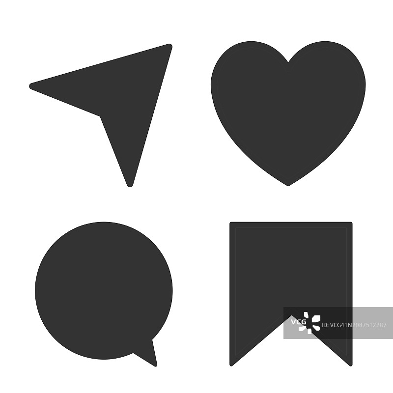 社交媒体图标图片素材