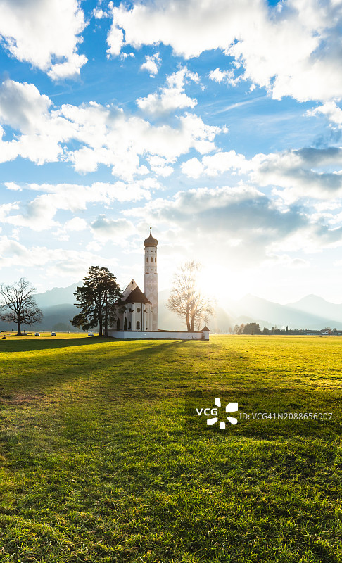 拜仁，秋季，阿尔高，圣科洛曼图片素材