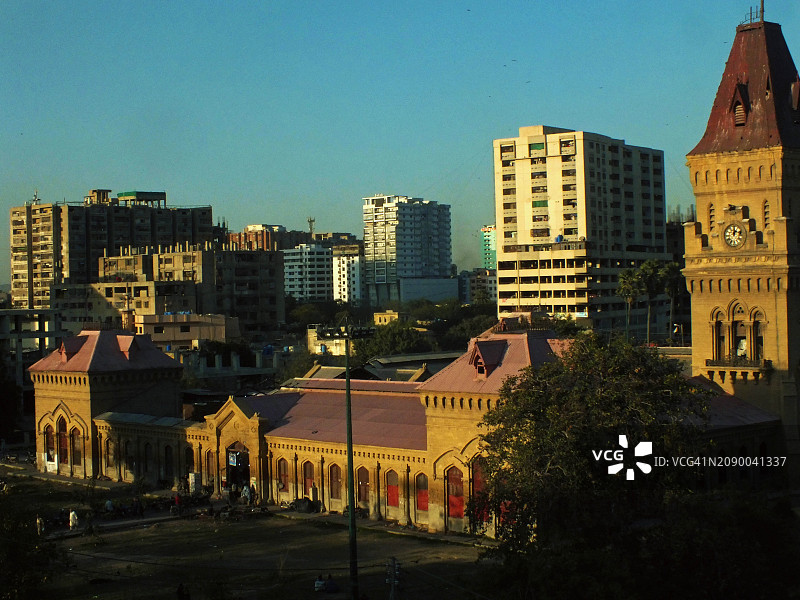 不同时期建筑风格的皇后市场新建筑图片素材