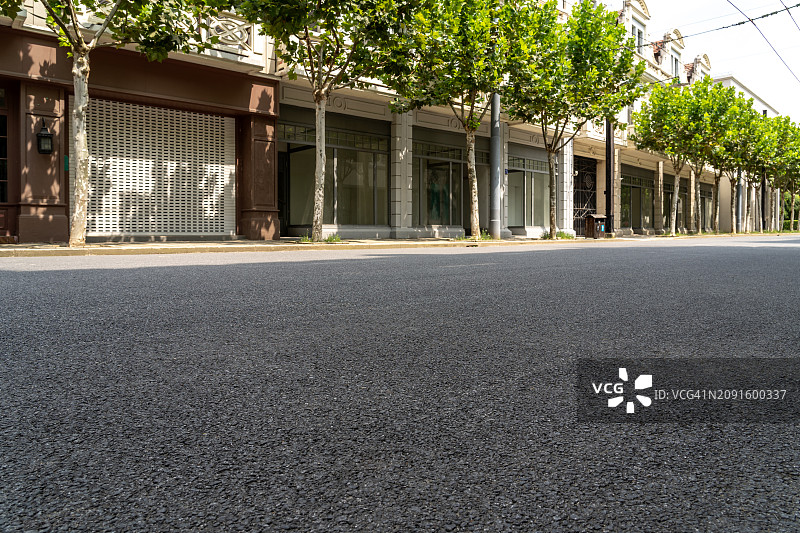 城市街道的低角度视图图片素材