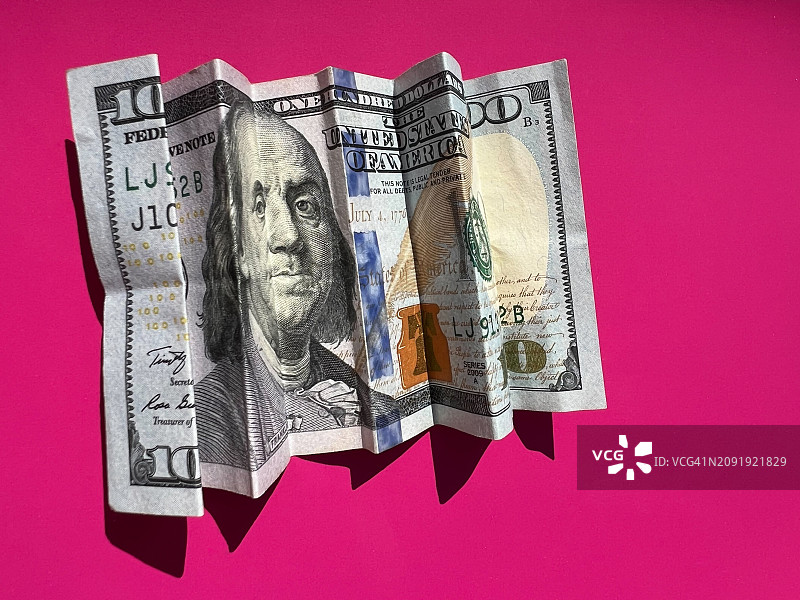 美国一百美元纸币图片素材