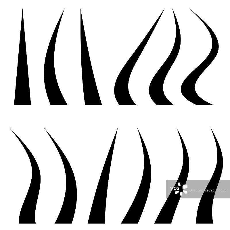 书法飞尾合集图片素材