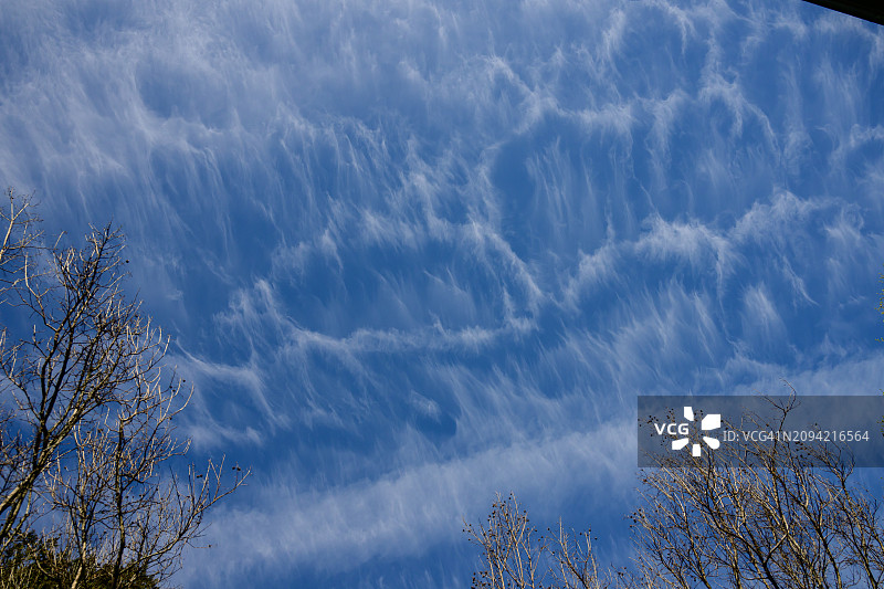 波浪状的云彩图片素材