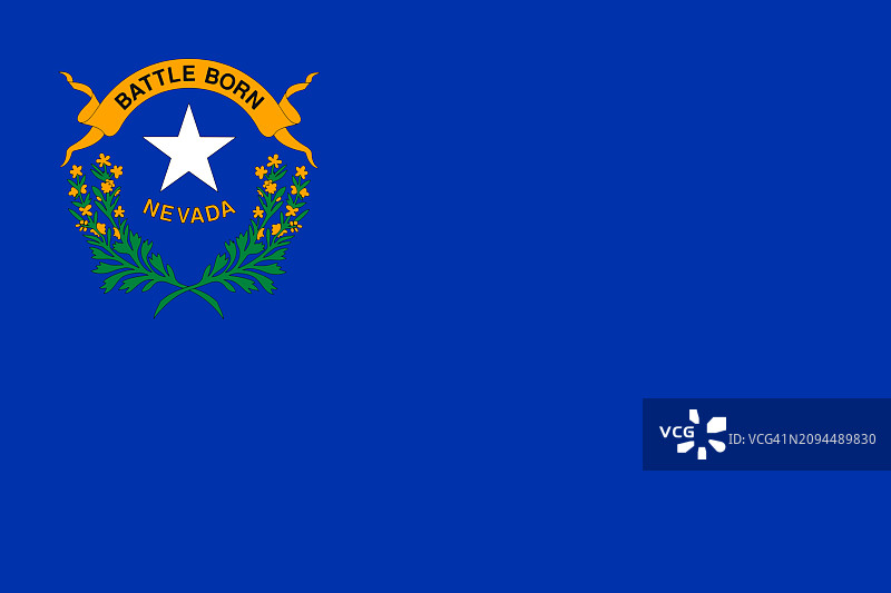 内华达州州旗图片素材