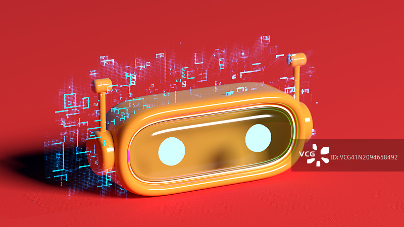 AI聊天机器人，人工智能数字概念，聊天机器人助手图片素材