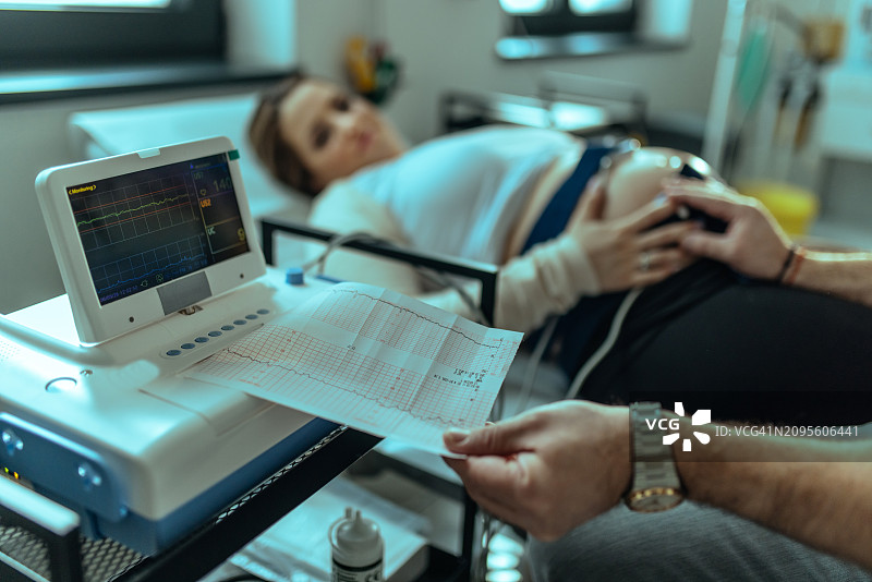 孕妇去看妇科医生做检查图片素材