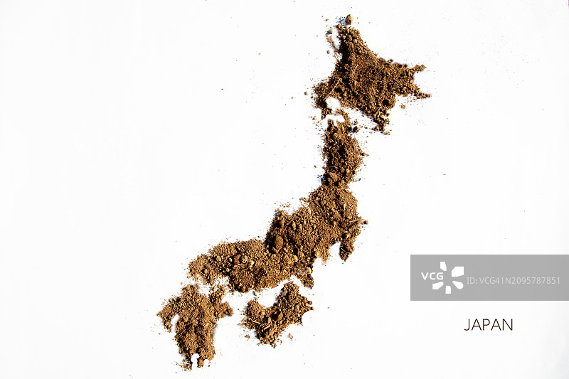 黏土手工制作的日本地图图片素材